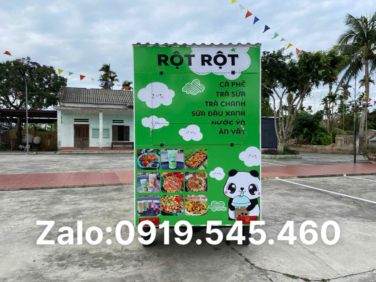 xe điện bán hàng/